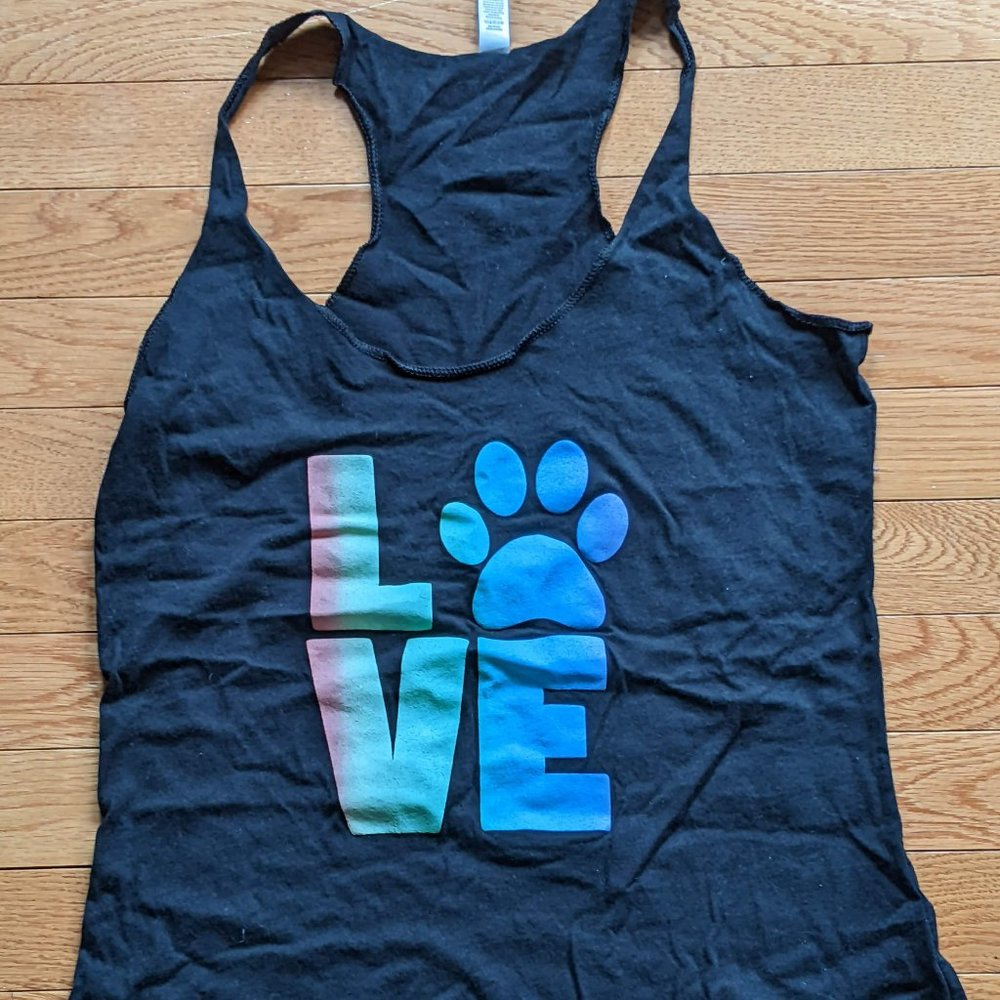 Women's Black Racerback Tank Top